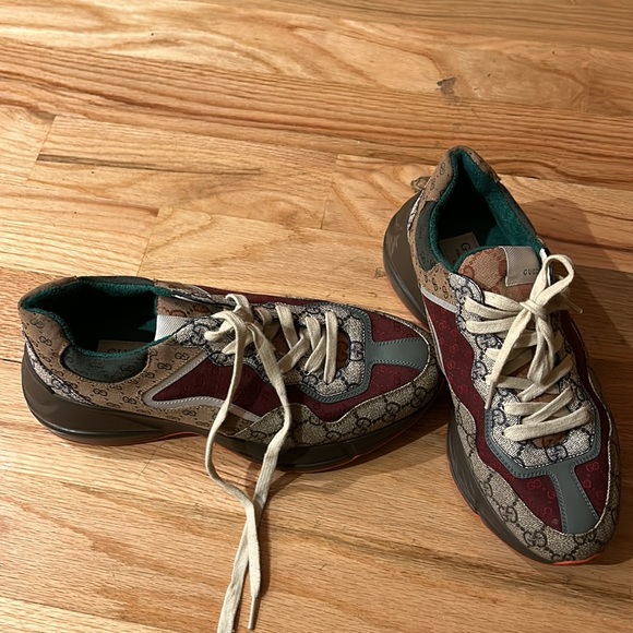 Gucci Colab men’s sneakers RARE all design into one size 8+ designers shoes - Picture 6 of 7